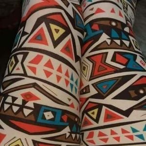 One Size Adult Aztec Symbol Print Leggings